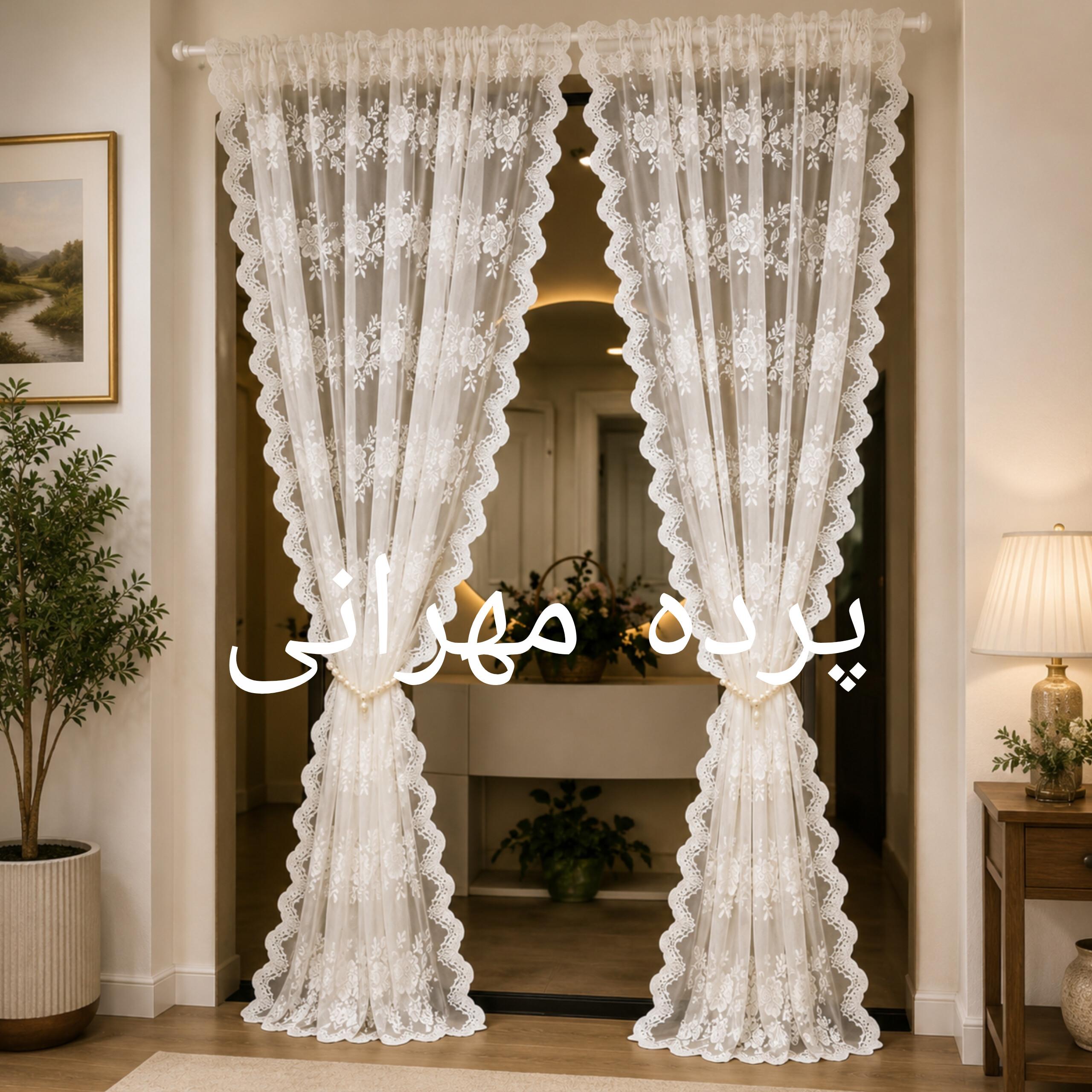 پارچه پرده تور راشل ایکیا دو لب عرض ۱۵۰